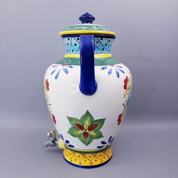 Tabletops Gallery Benito Large Beverage Crock With Lid Dispenser - Picture 4 of 16